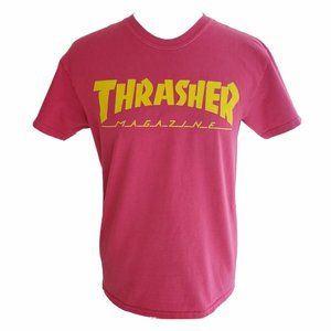 Thrasher Logo Pink T-Shirt Small